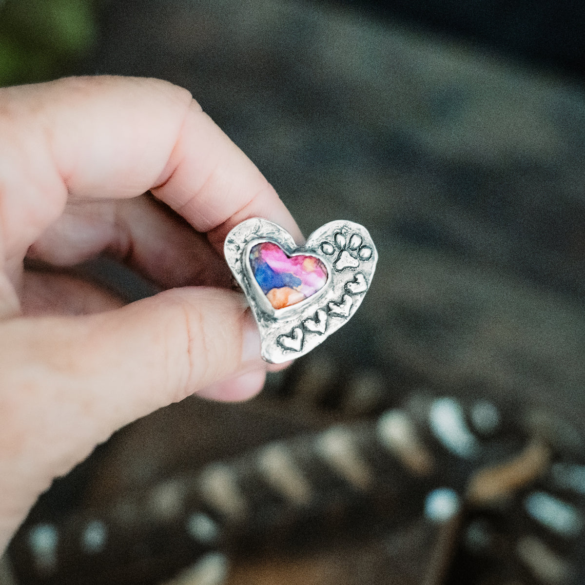 Footprints on My Heart Ring- Adjusted to your size