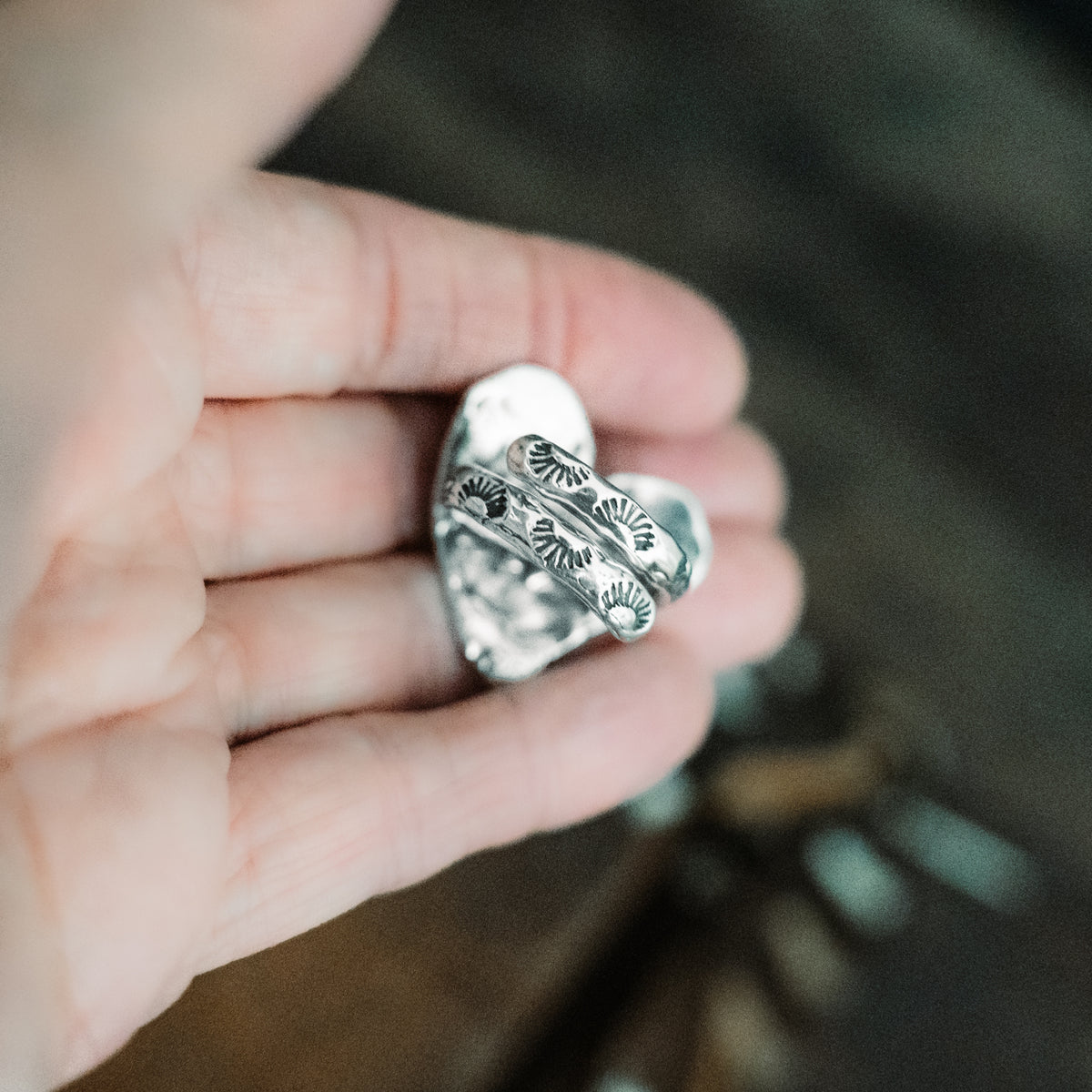 Footprints on My Heart Ring- Adjusted to your size