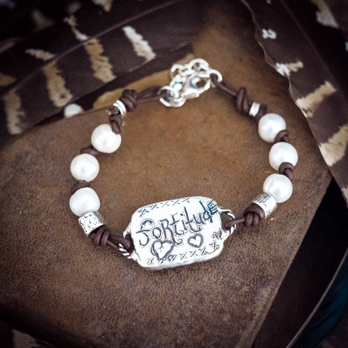 Fortitude Turquoise and Peal Bracelet
