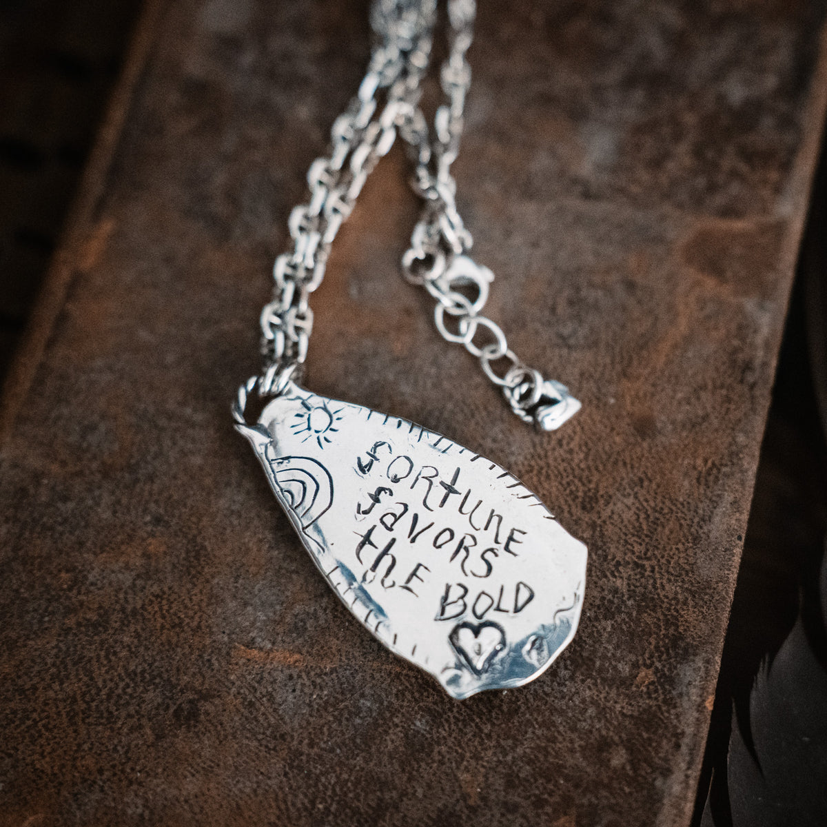 Fortune Favors the Bold Black Jack Turquoise Necklace