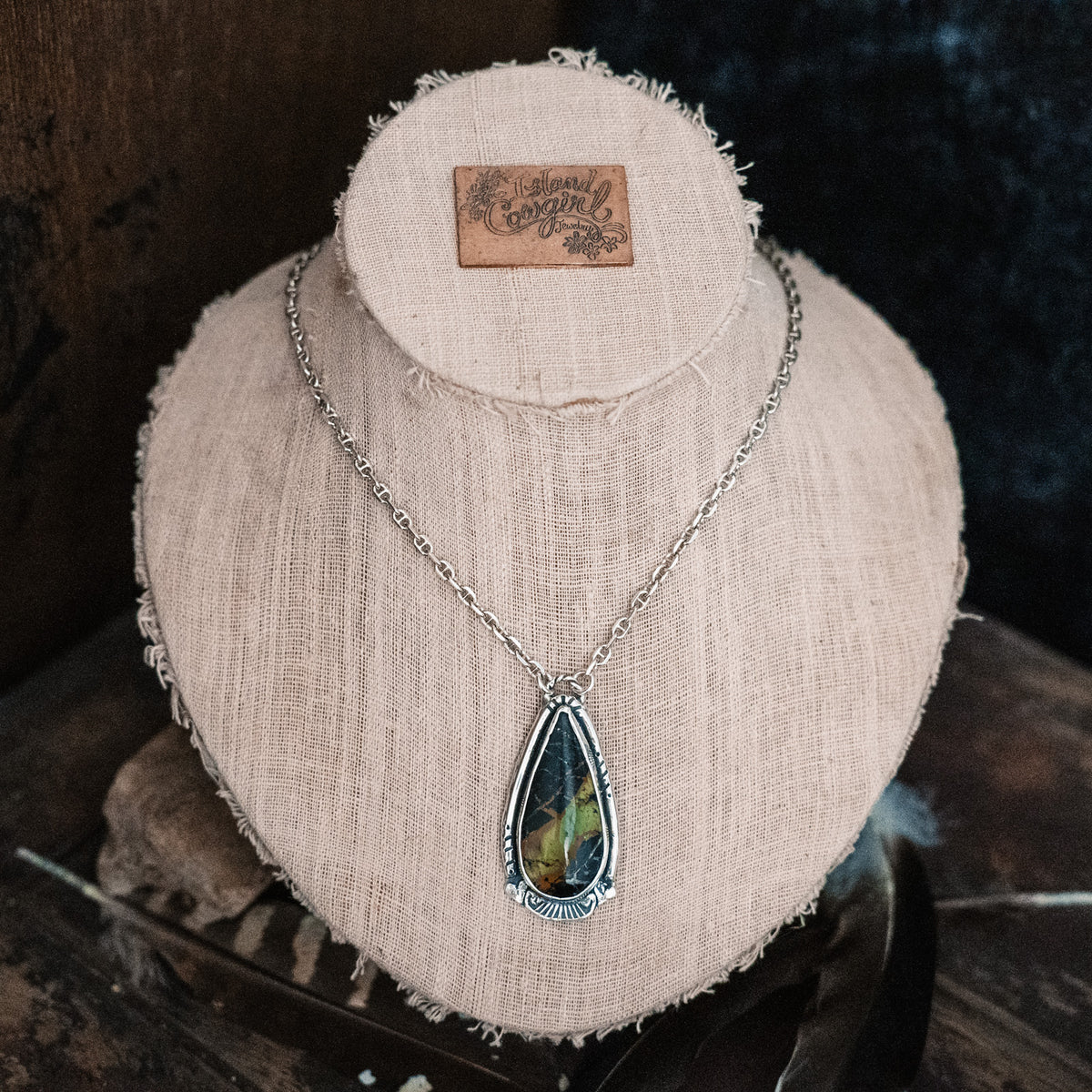 Fortune Favors the Bold Black Jack Turquoise Necklace