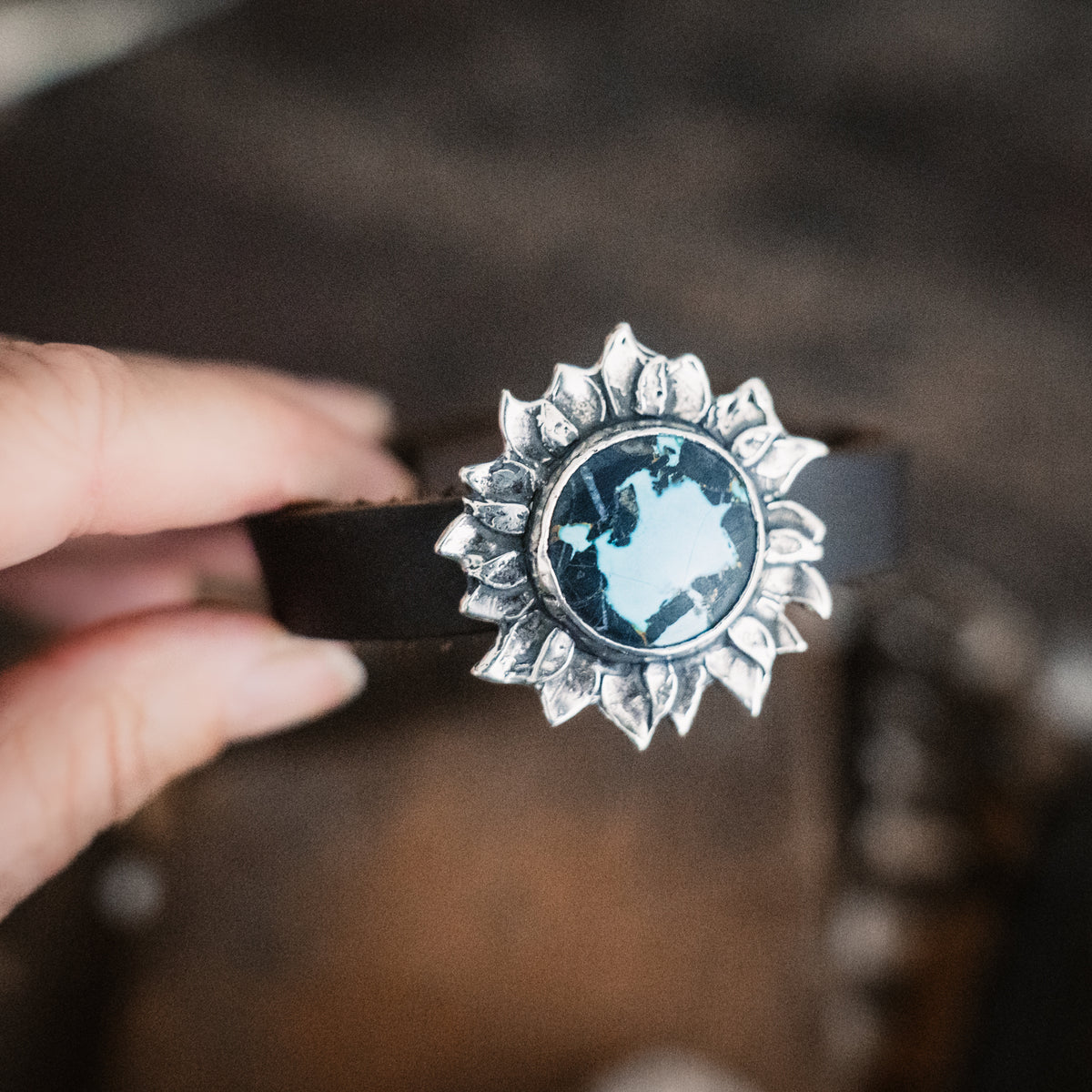 Traveler Full Bloom Turquoise Bracelet