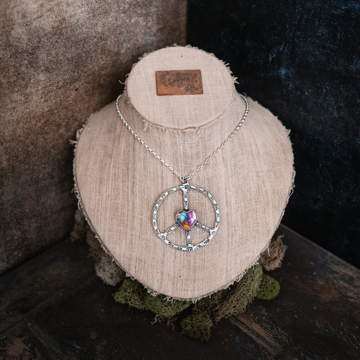 Giant Peace Sign Necklace