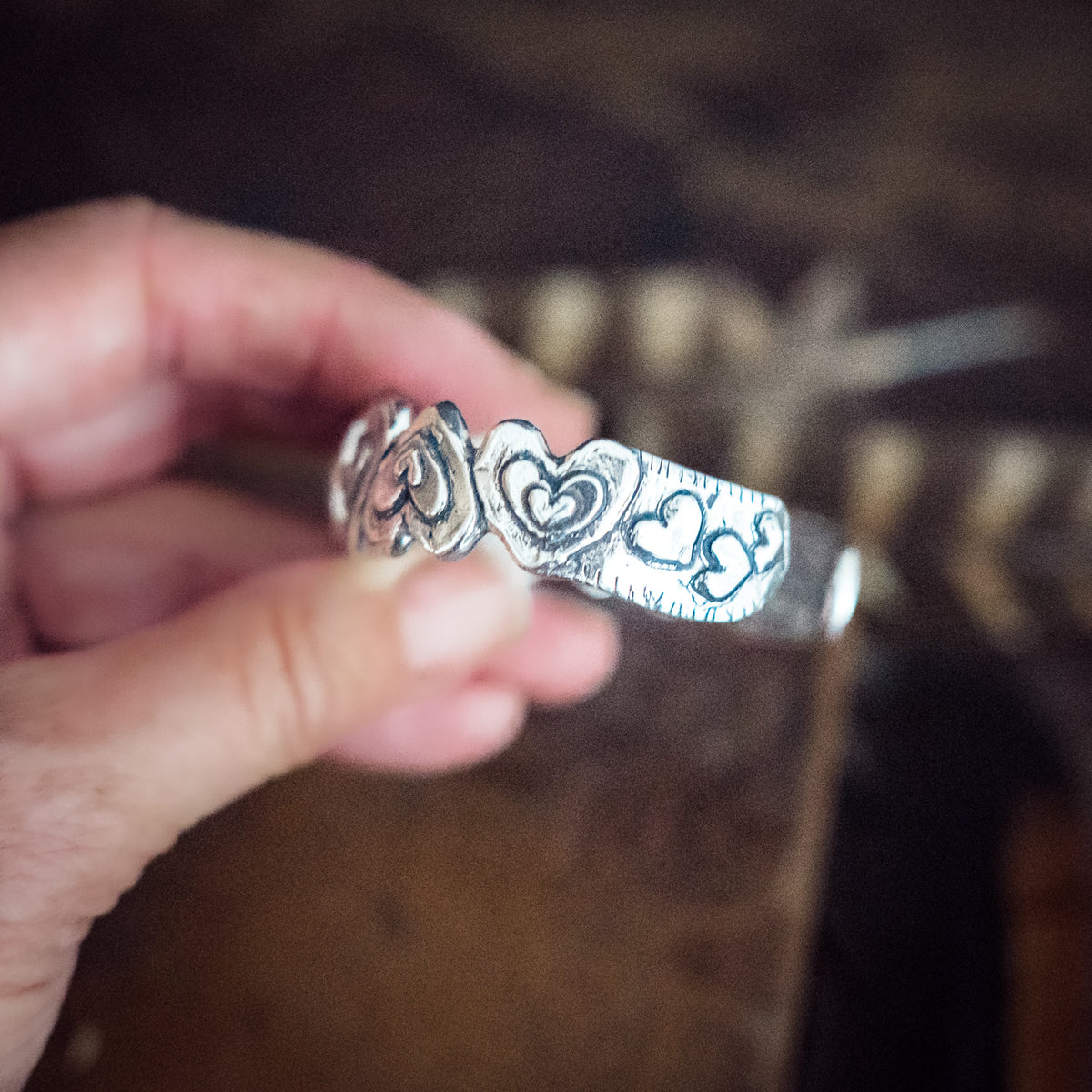 Grateful Heart Cuff Chalcedony
