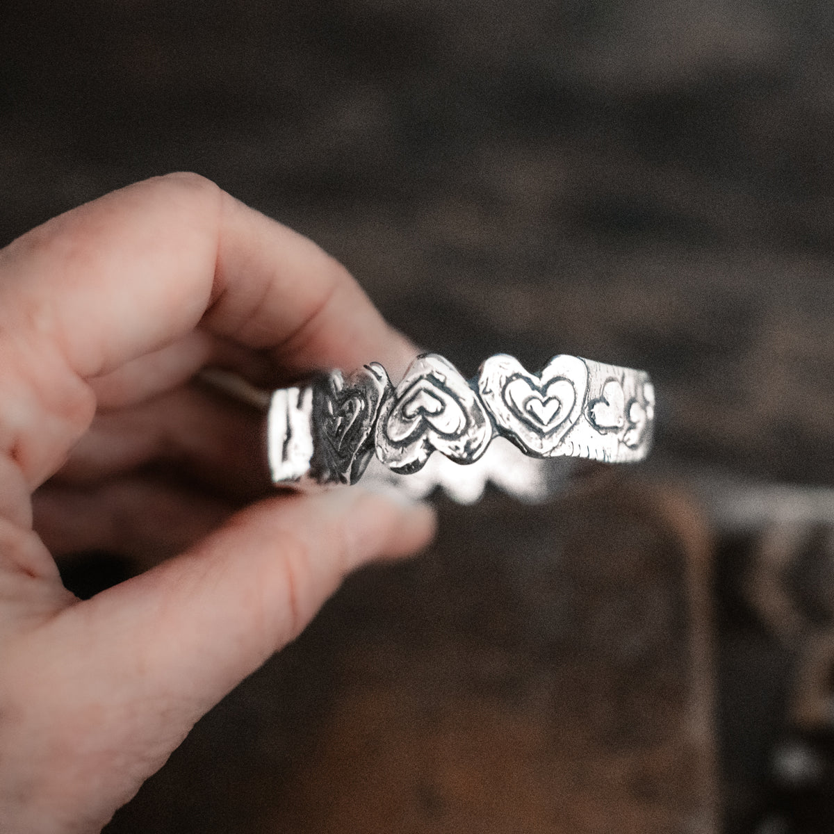 Grateful Heart Pink Opal Cuff