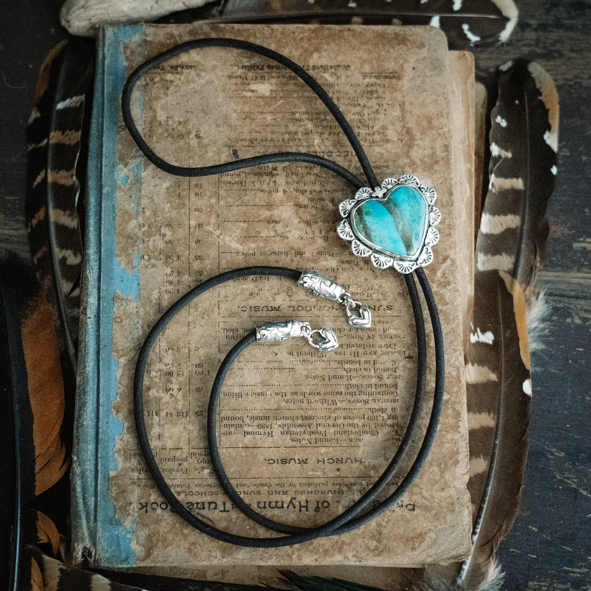 Gypsy Heart Turquoise Bolo