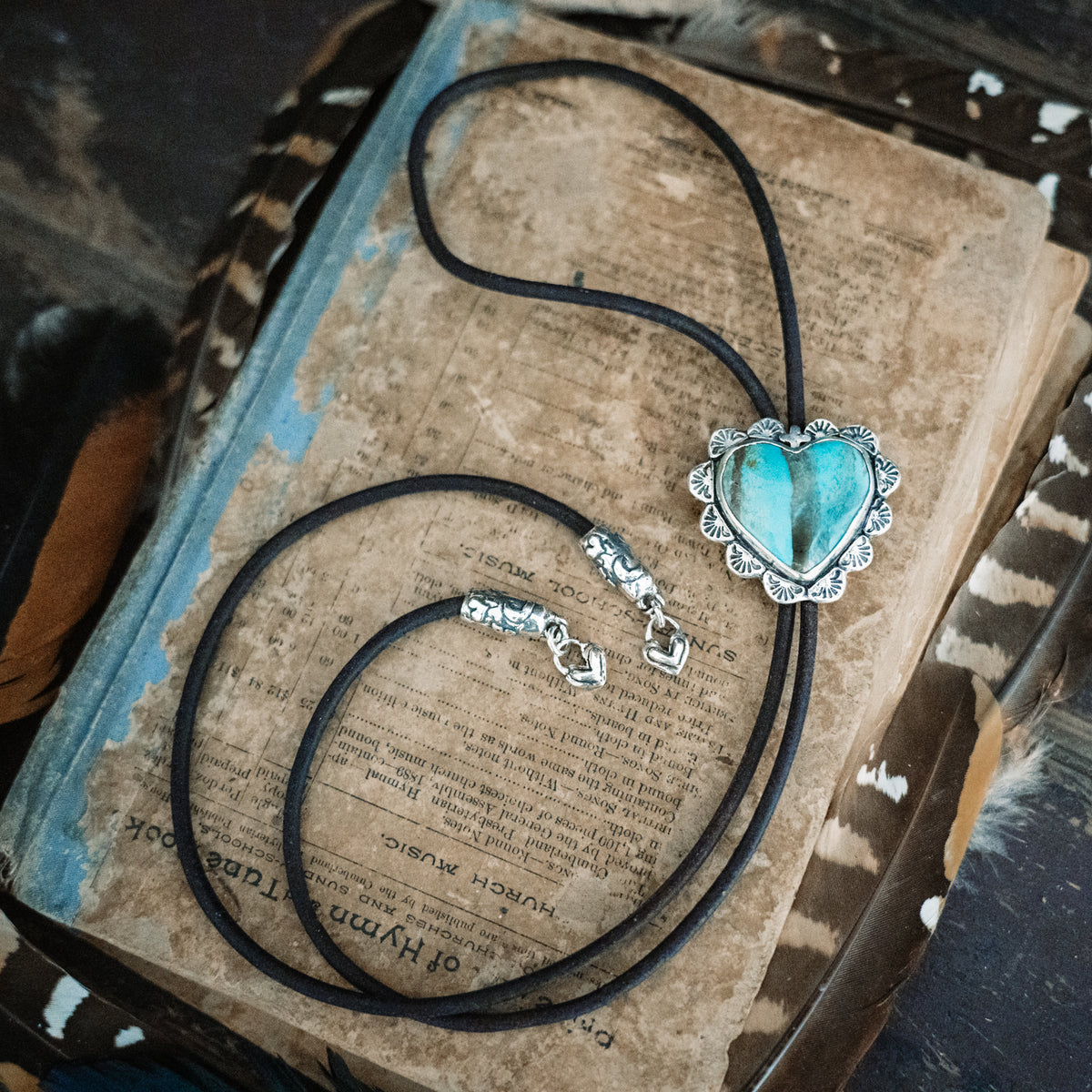 Gypsy Heart Turquoise Bolo