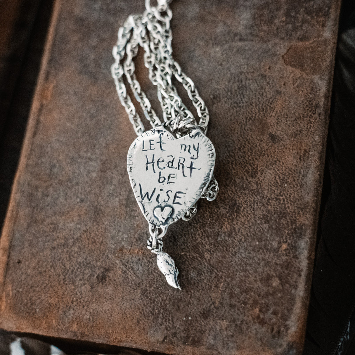 Let My Heart Be Wise Talisman Necklace