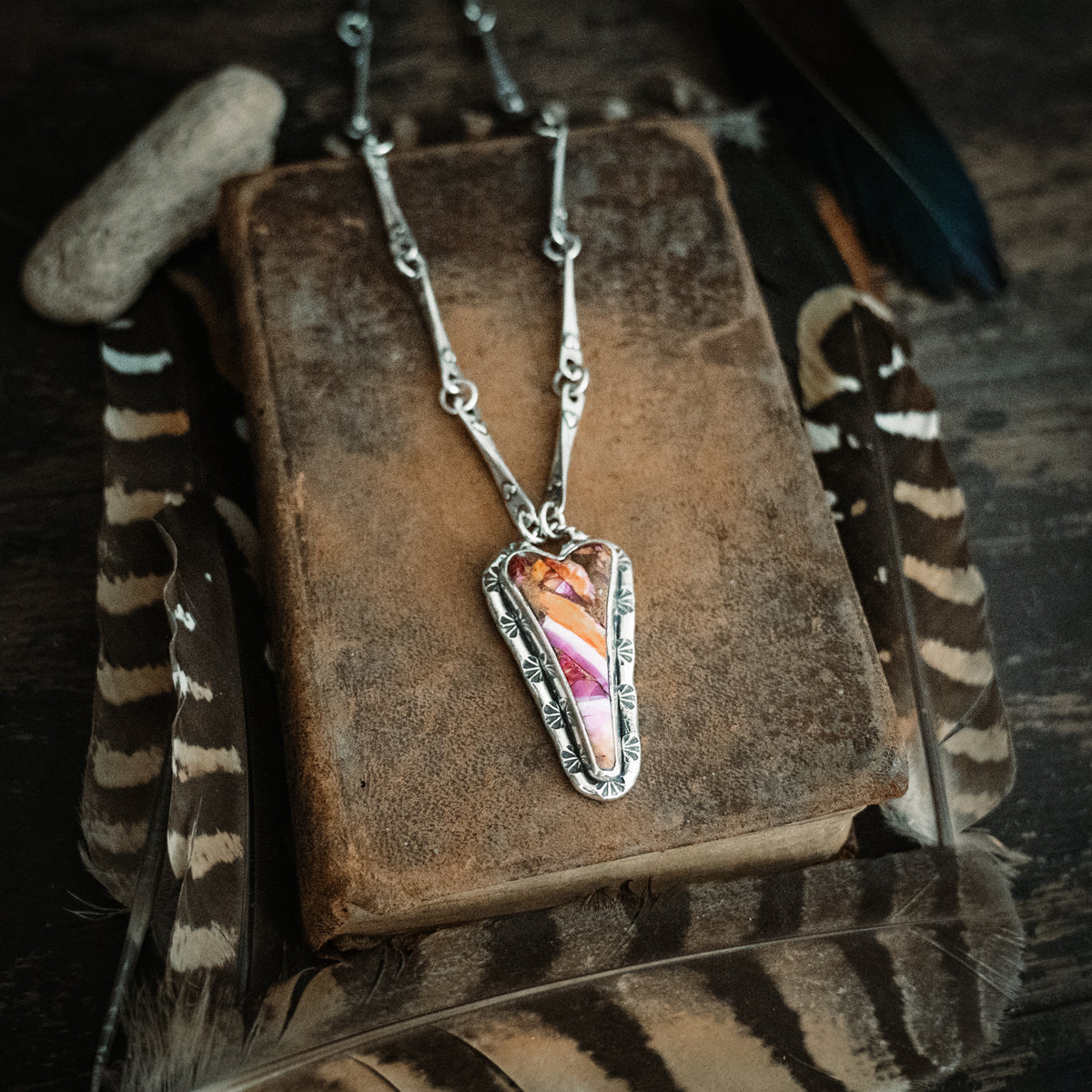 Heart Strong Pink Confetti Necklace