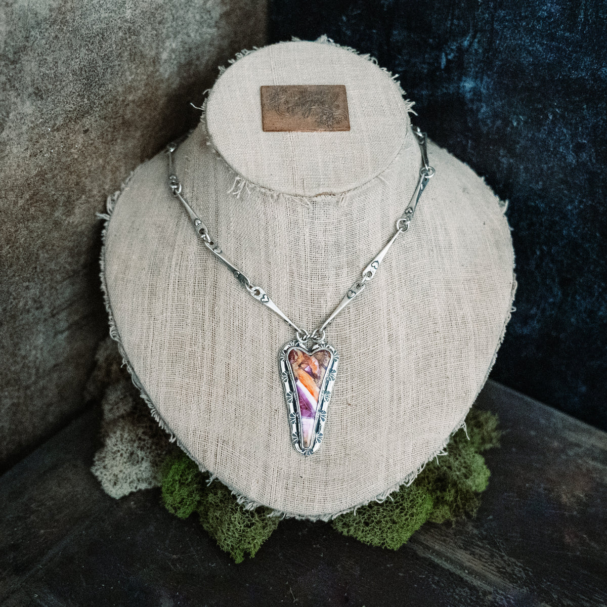 Heart Strong Pink Confetti Necklace