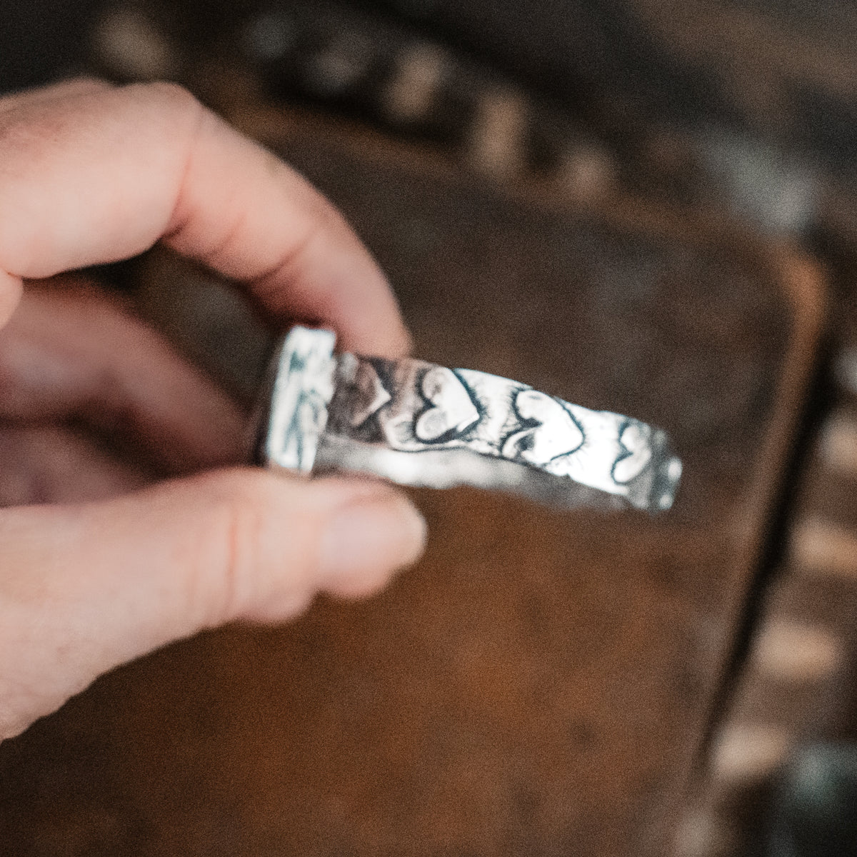 Hope is the thing with Feathers White Buffalo Cuff