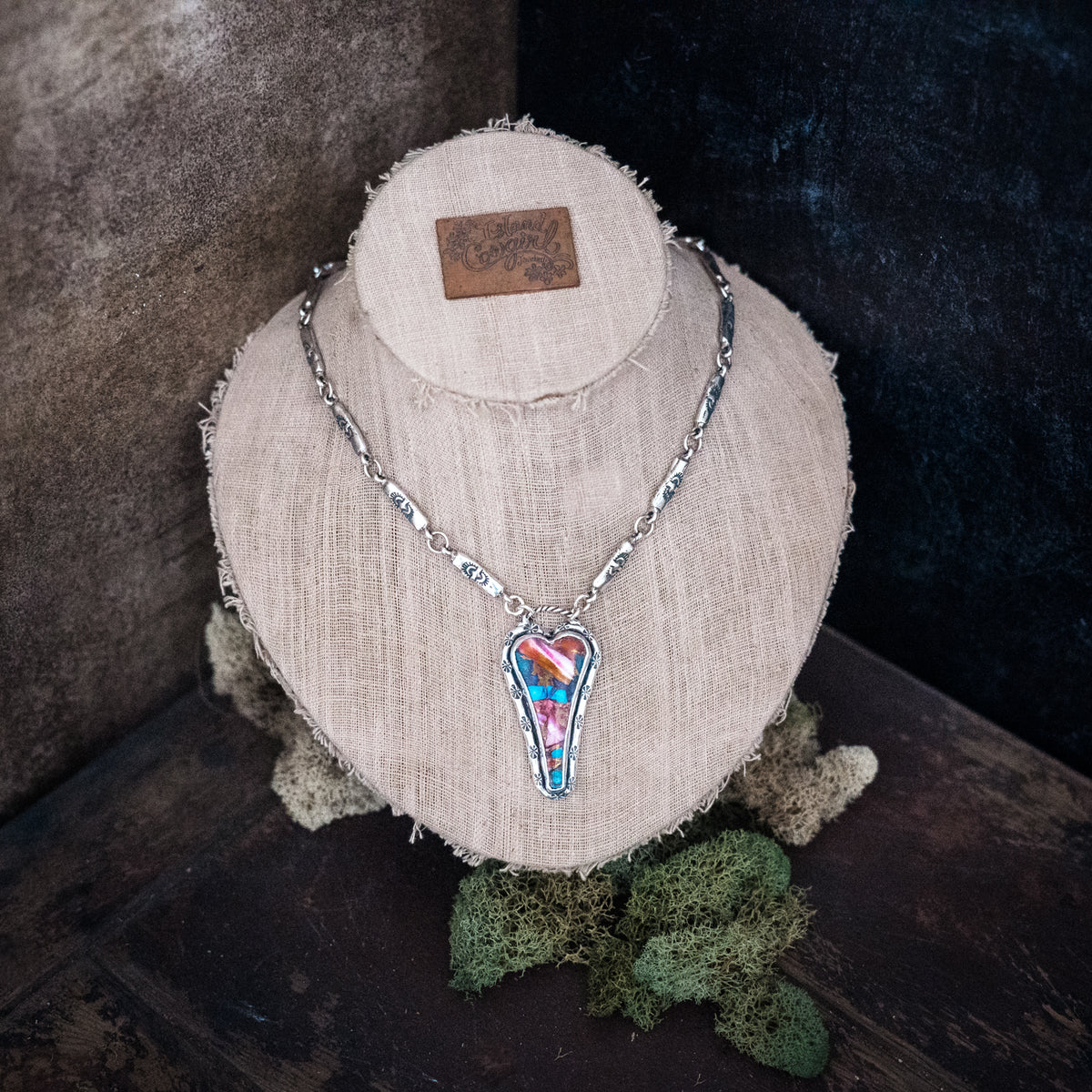 Hope Lives Here Confetti Turquoise Necklace