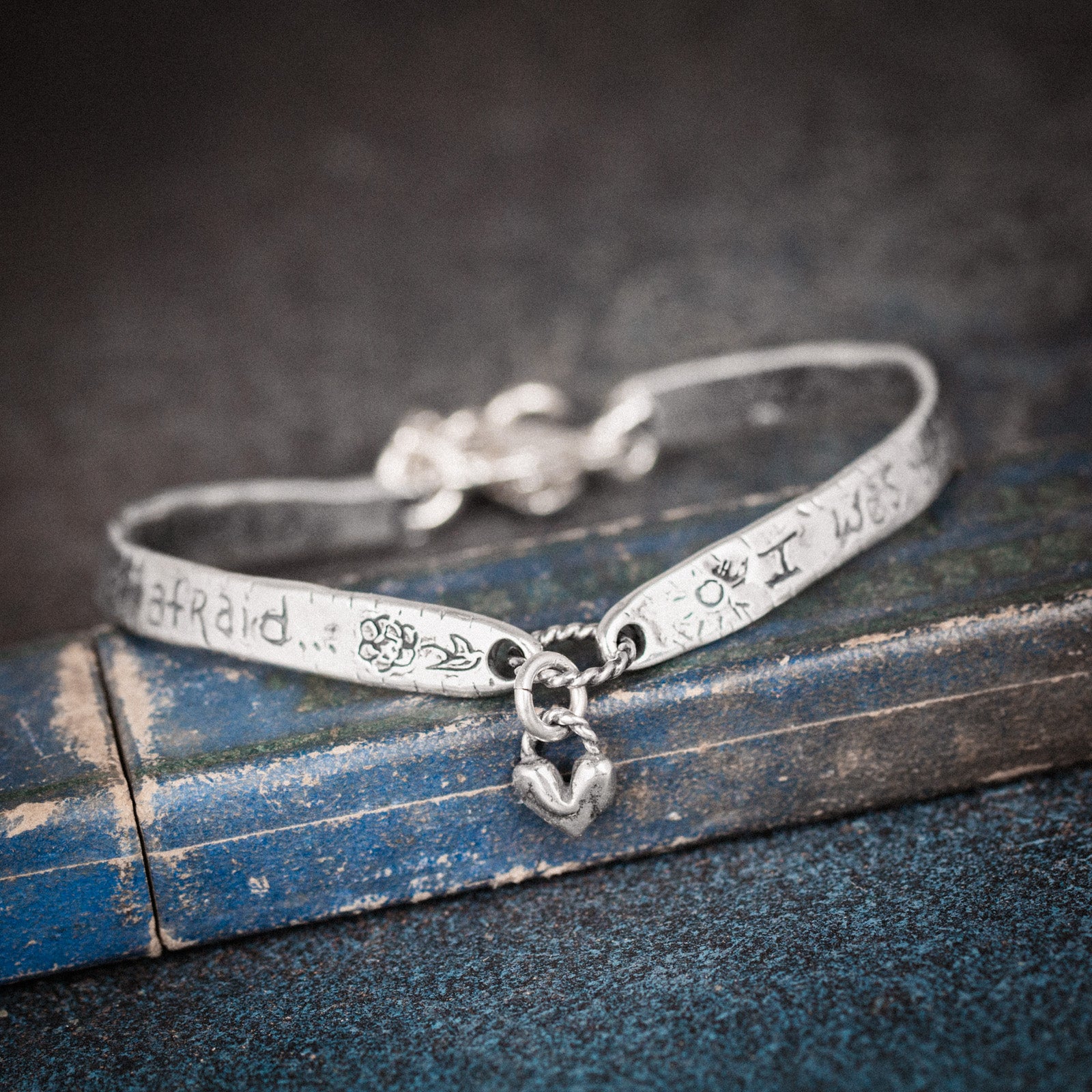 silver inspirational bracelet