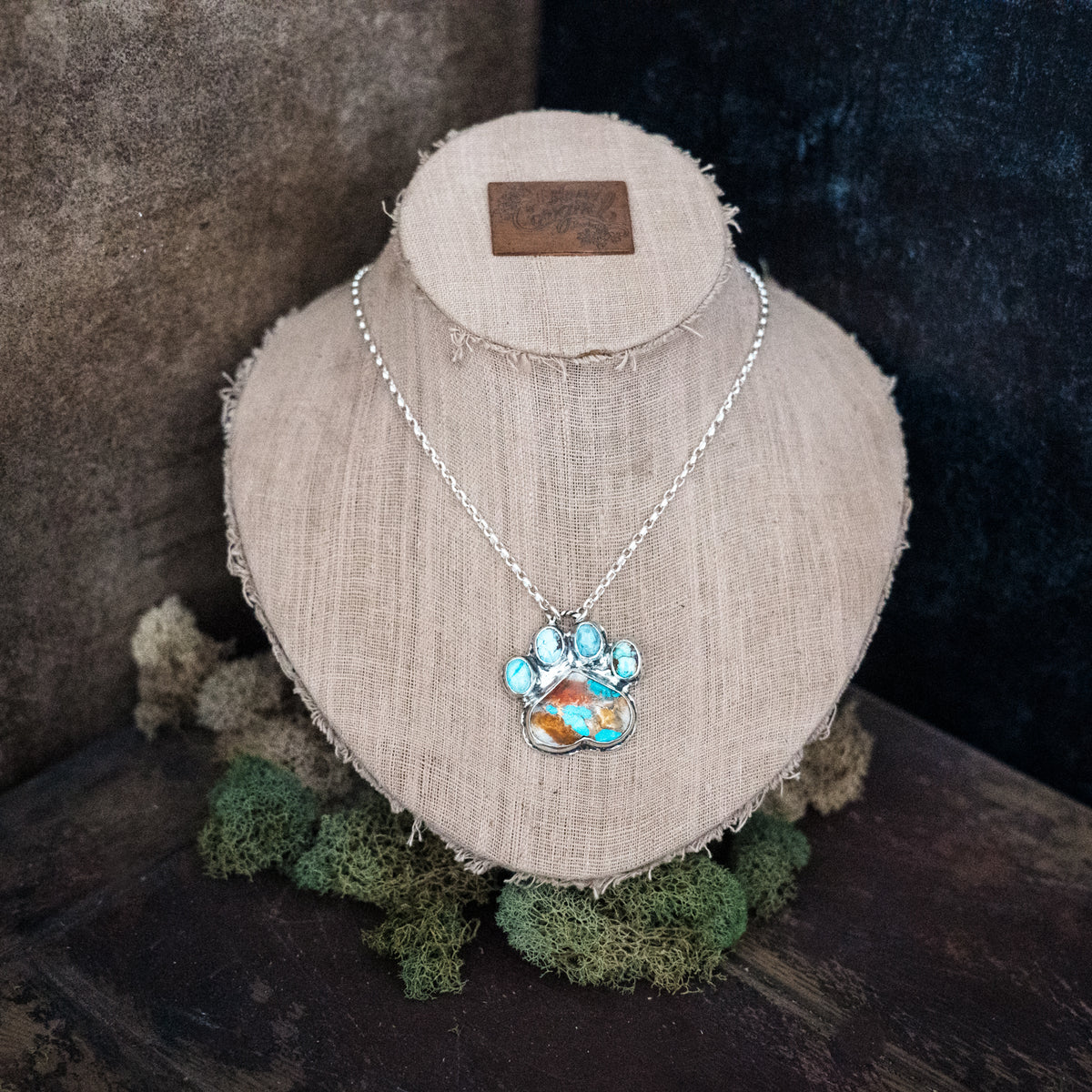 I Love My Dawg Turquoise Necklace