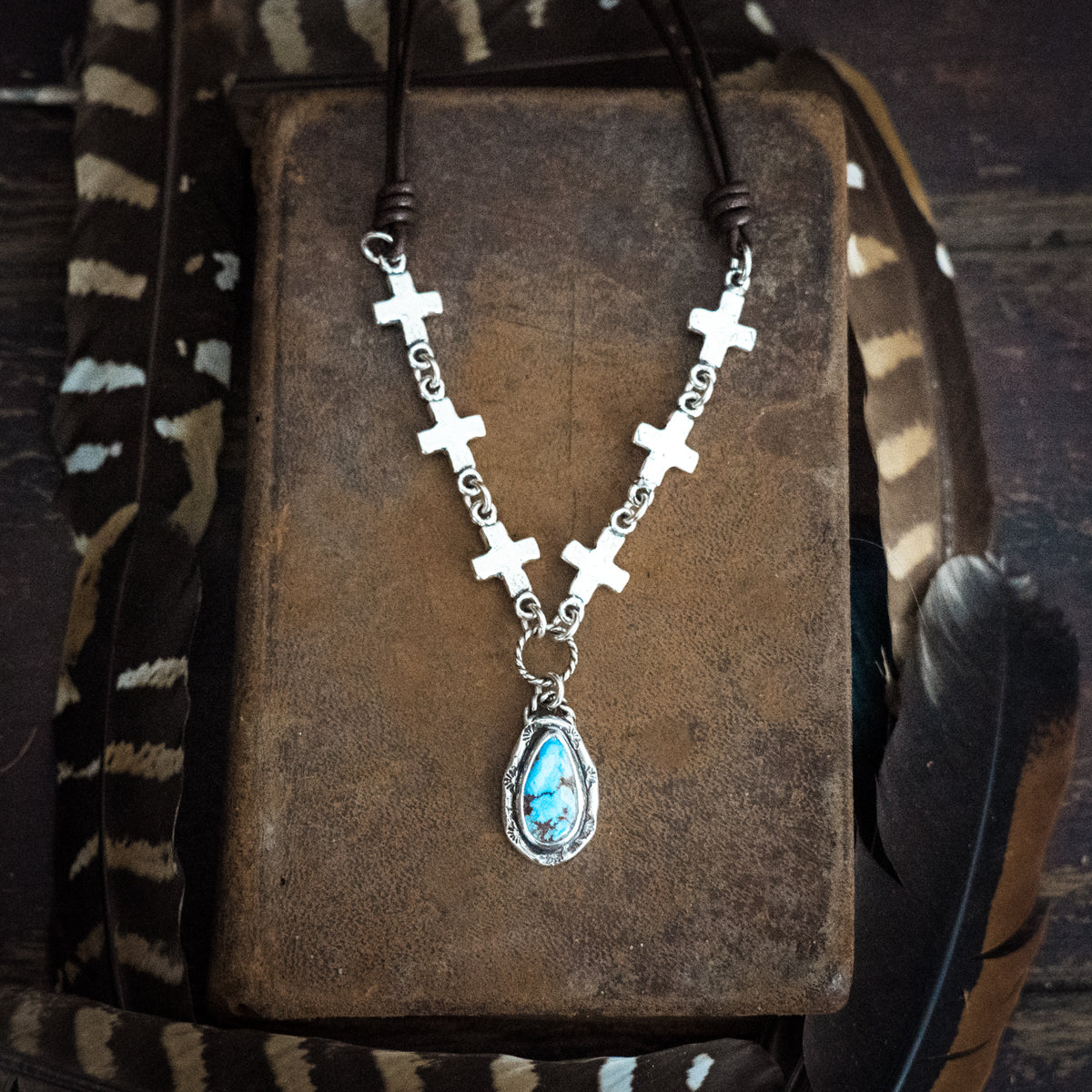 Inner Grace Golden Hills Lavender Turquoise Necklace