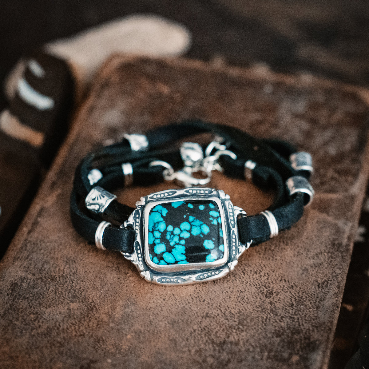 Into the Blue Cloud Mountain Turquoise Wrap Bracelet