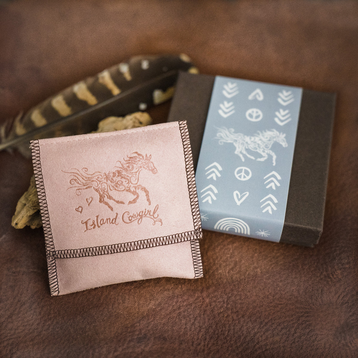 Hope is the thing with Feathers White Buffalo Cuff