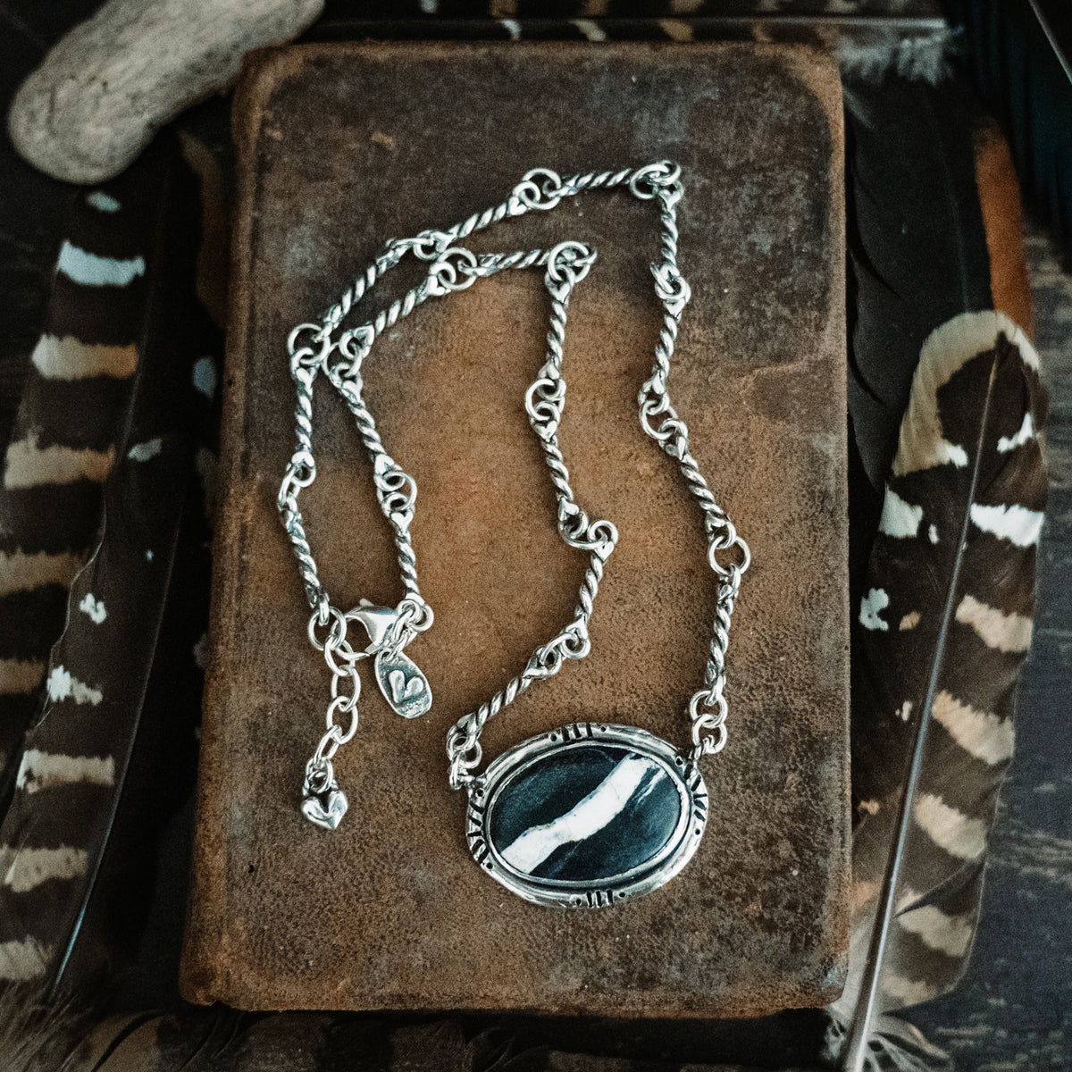 Kind Heart Brave Soul White Buffalo Necklace