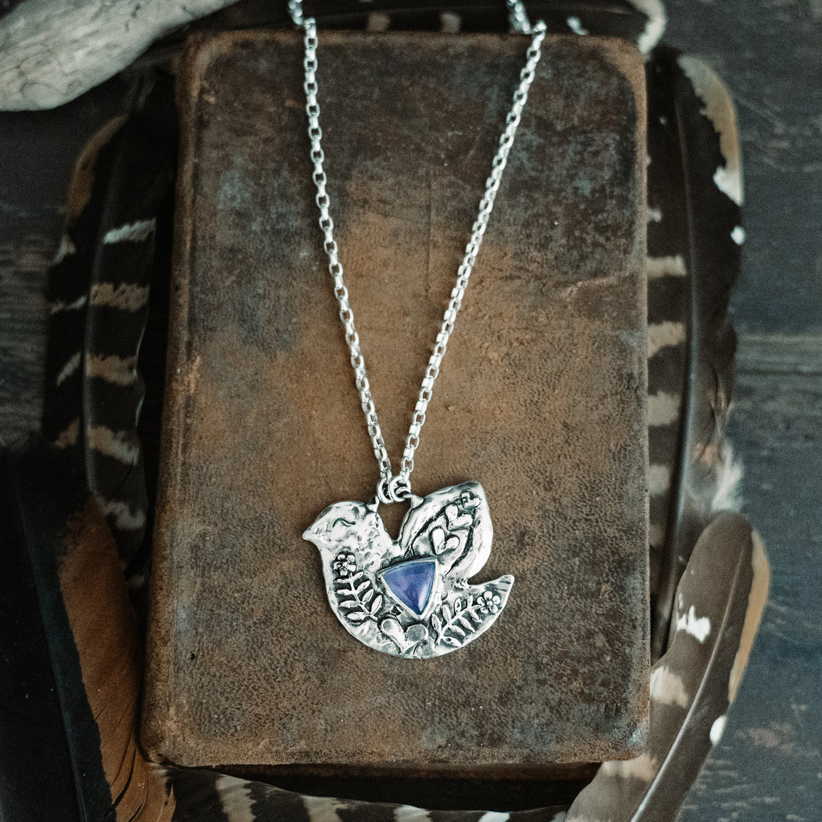 Lavender Sky Birdie Necklace