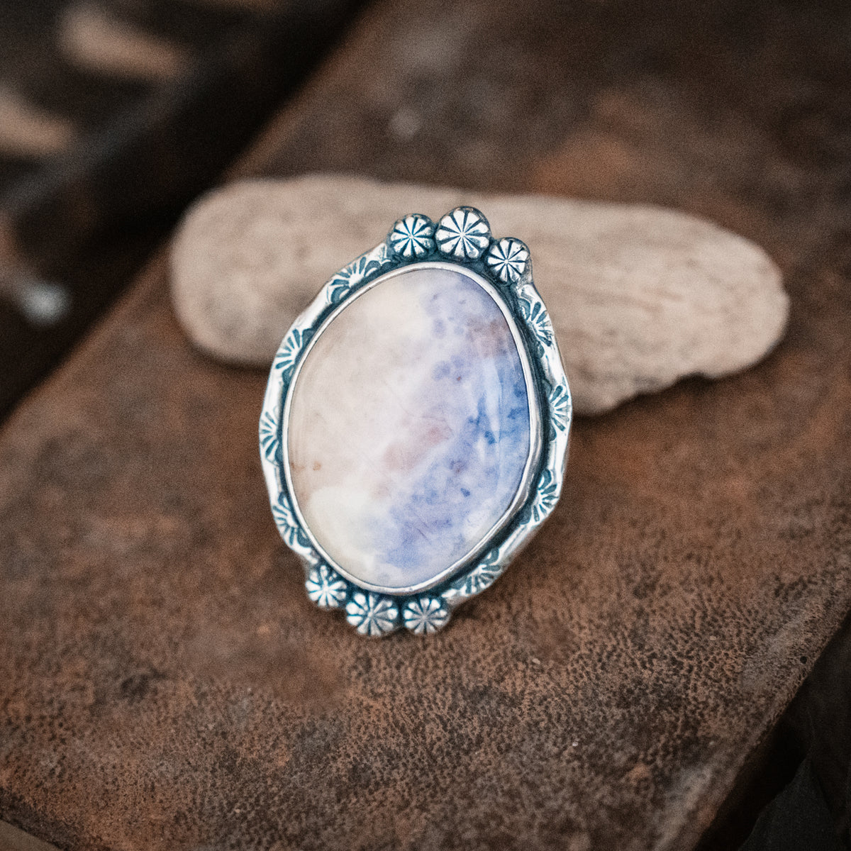 Lavender Sky Tiffany Stone Ring- adjusted to your size
