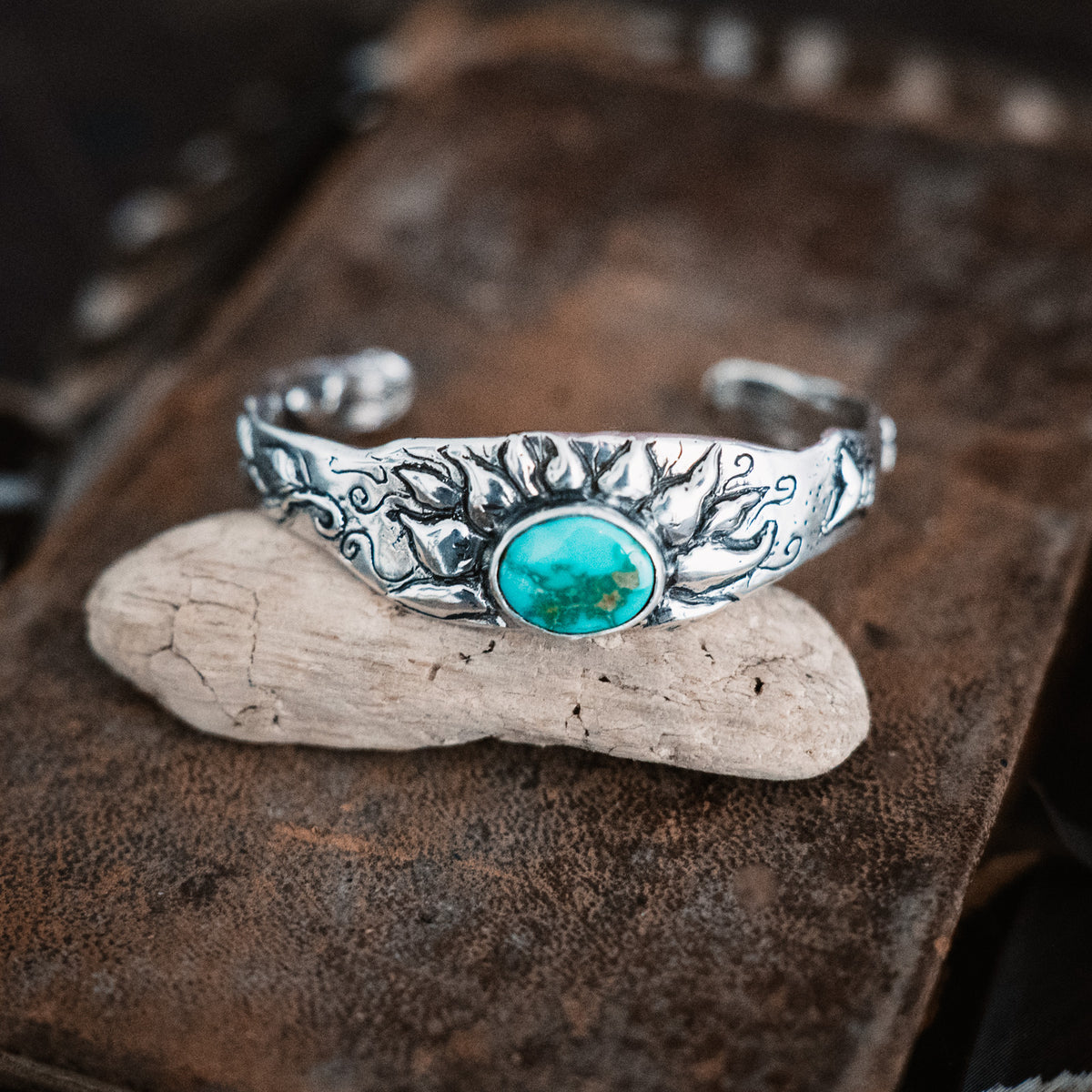 Let the Light Shine In Sun Turquoise Cuff