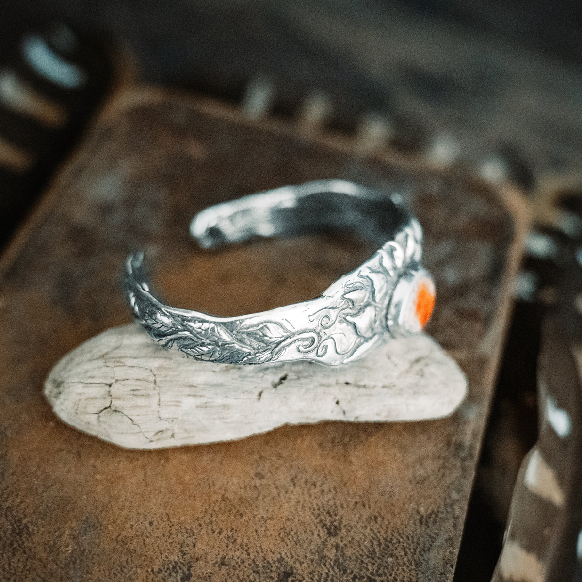 Let the Light Shine In Fire Opal Cuff