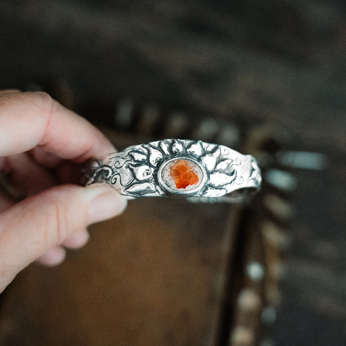 Let the Light Shine In Fire Opal Cuff