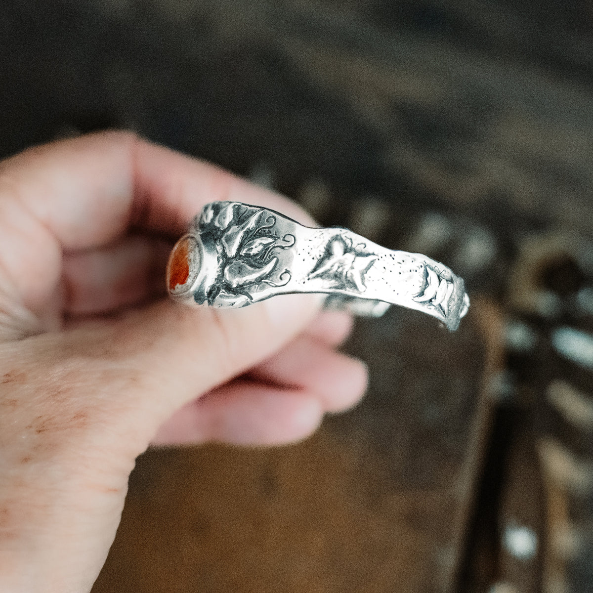 Let the Light Shine In Fire Opal Cuff
