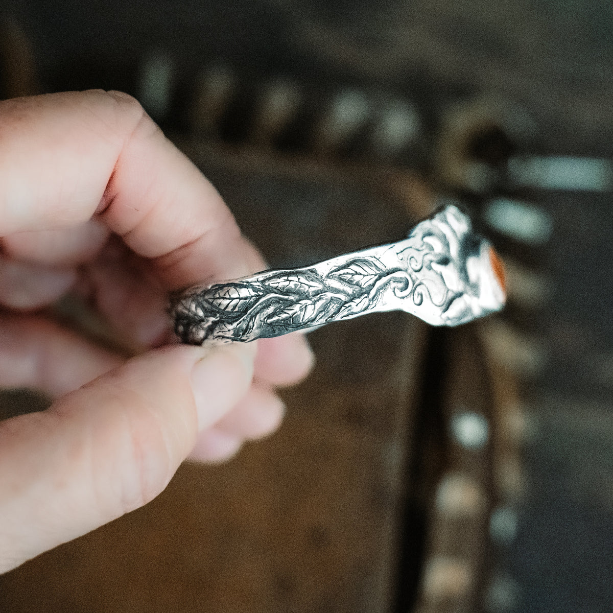 Let the Light Shine In Fire Opal Cuff