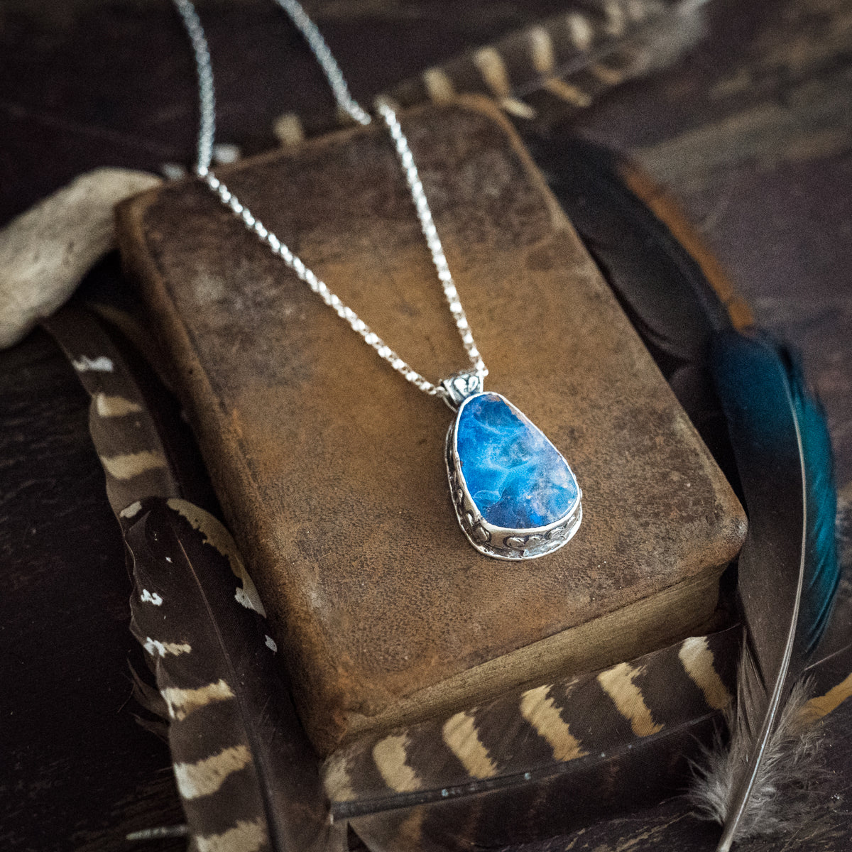 Light Seeker Australian Opal Necklace- please read-reduced