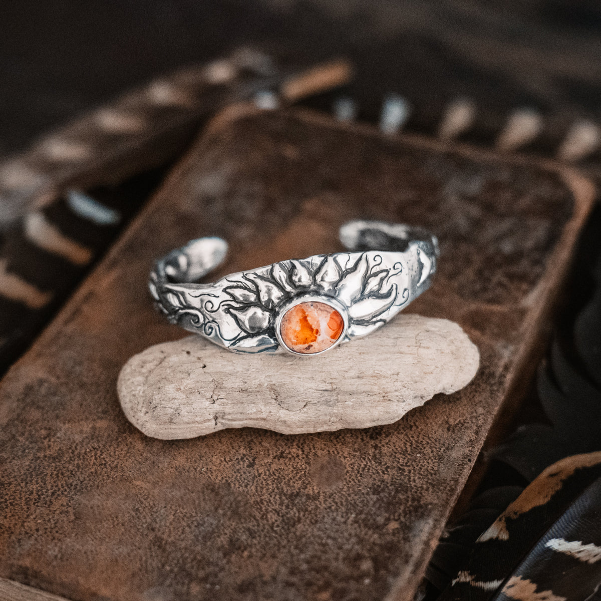 Let the Light Shine In Fire Opal Cuff