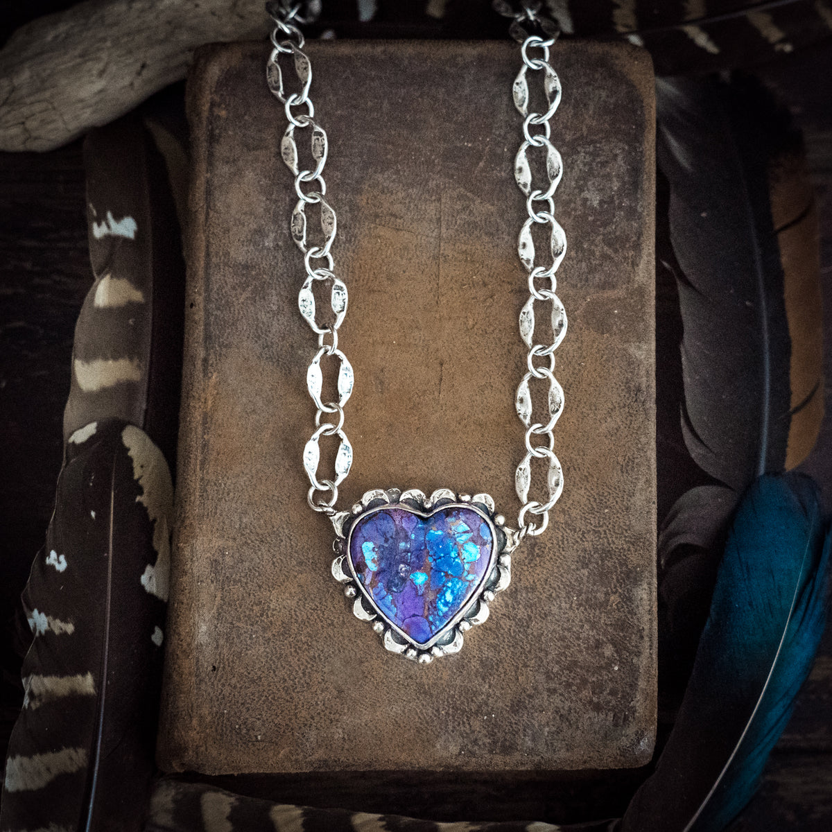 Listen with a Brave Heart Confetti Necklace
