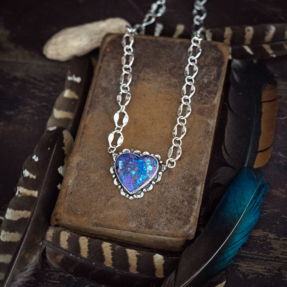 Listen with a Brave Heart Confetti Necklace