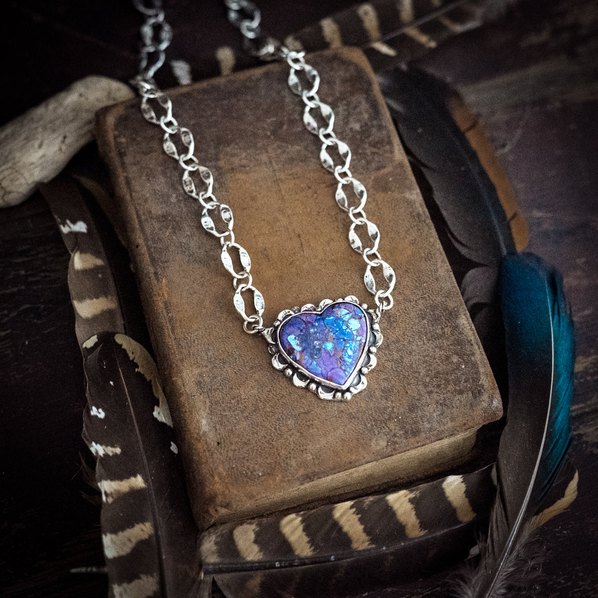 Listen with a Brave Heart Confetti Necklace