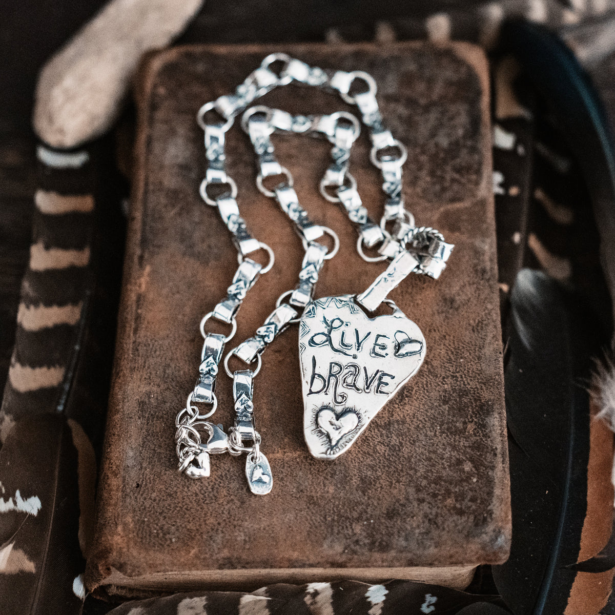 Live Brave Turquoise Necklace