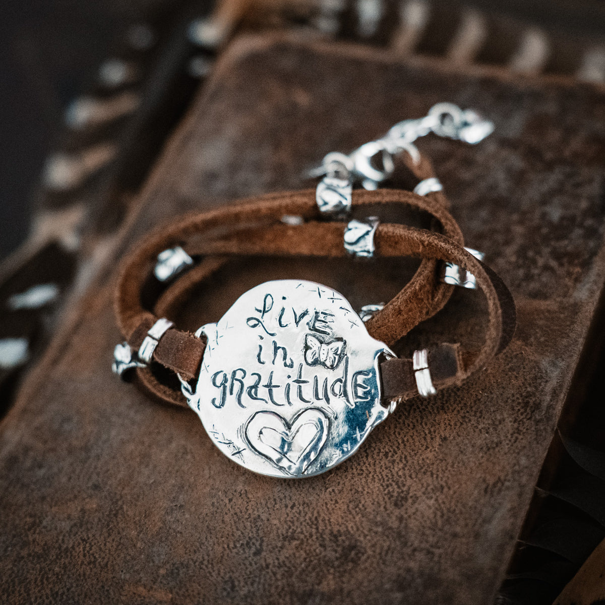 Live in Gratitude Wrap Bracelet