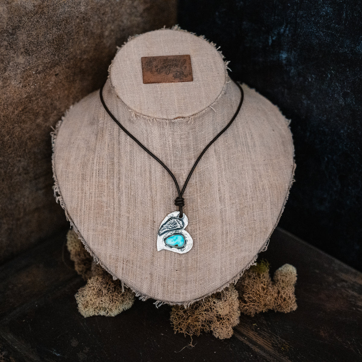 Love Gives You Wings Turquoise Necklace