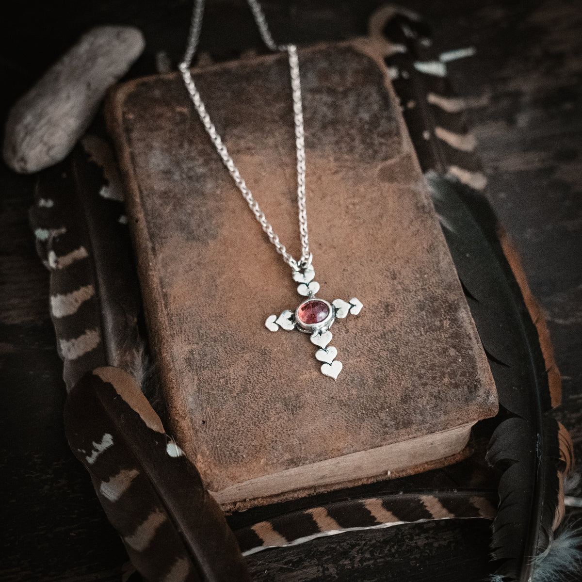 Love and Faith Pink Tourmaline Necklace