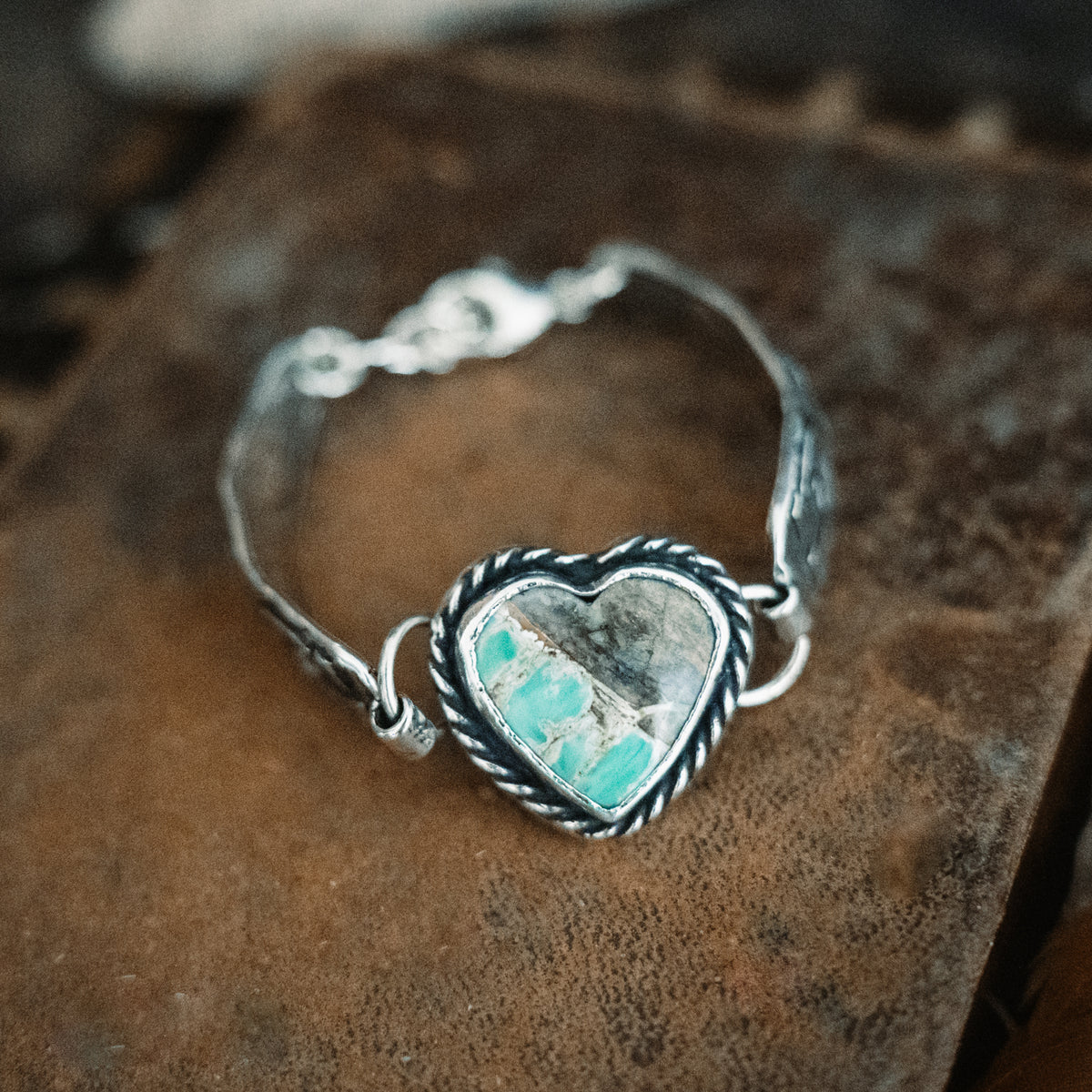 Lucky Heart Utah Variscite Bracelet