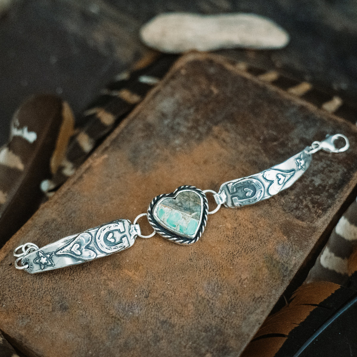 Lucky Heart Utah Variscite Bracelet