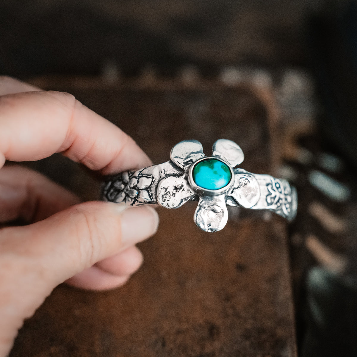 Magic Garden Turquoise Cuff