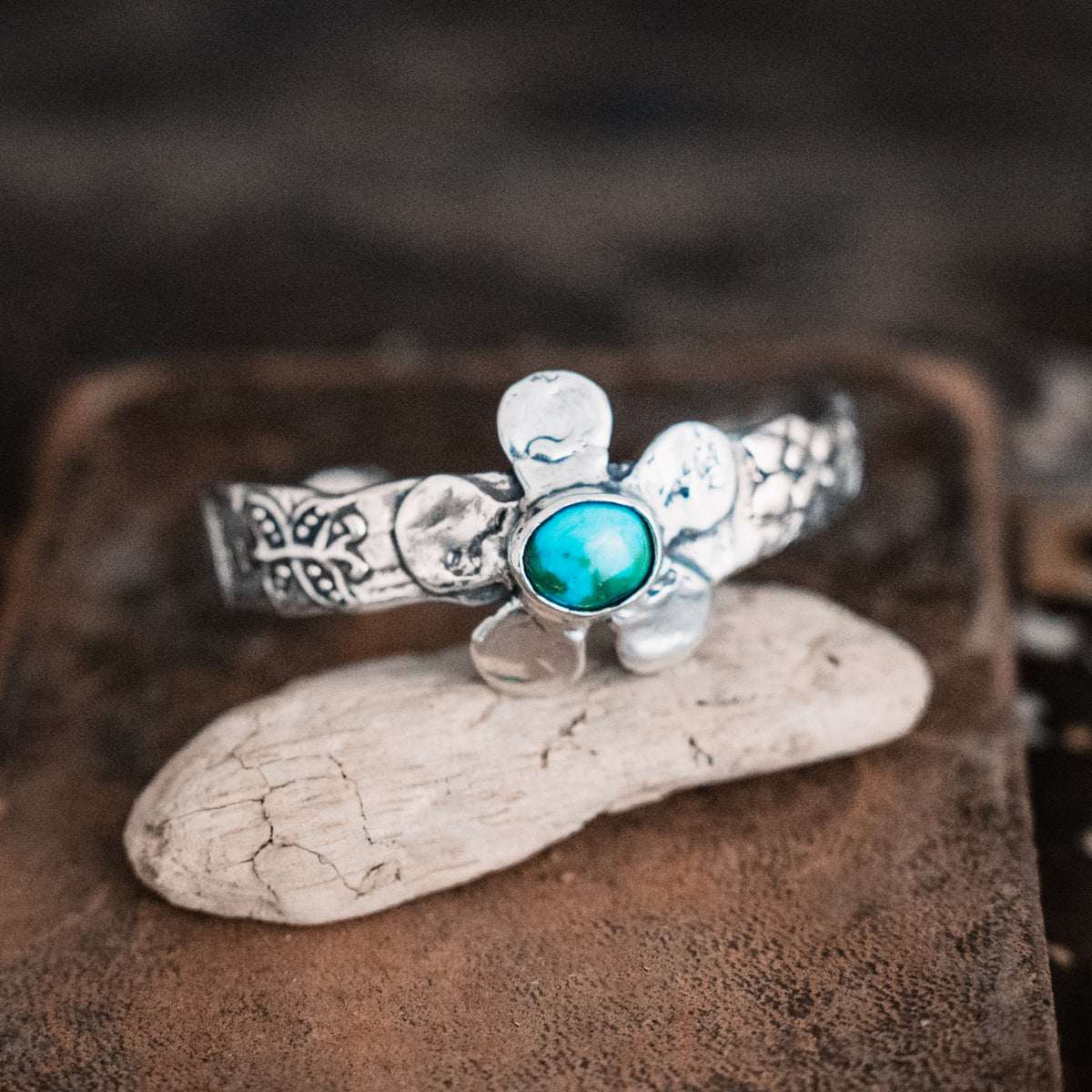 Magic Garden Turquoise Cuff