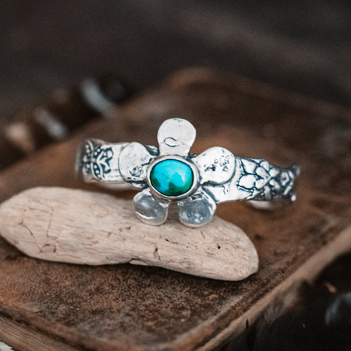 Magic Garden Turquoise Cuff
