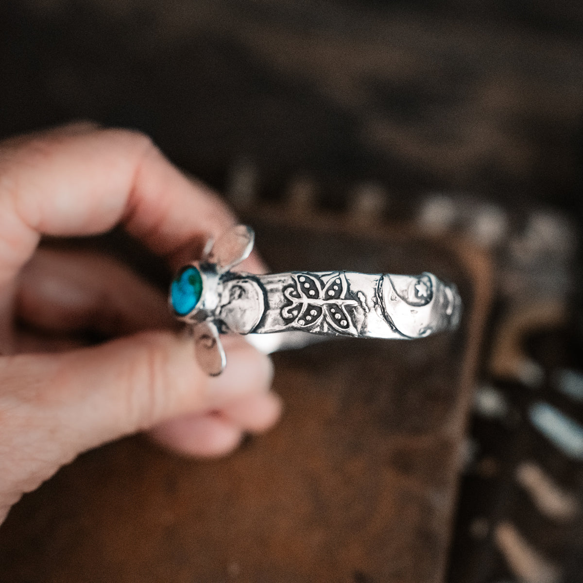 Magic Garden Turquoise Cuff