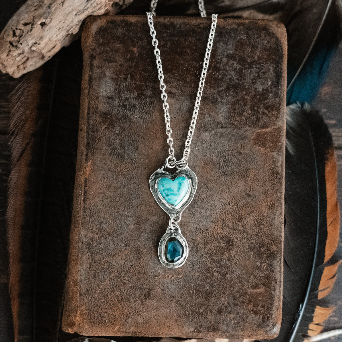 Make a Wish Turquoise Labradorite Necklace