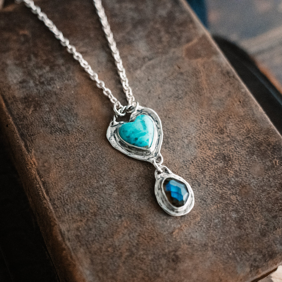 Make a Wish Turquoise Labradorite Necklace