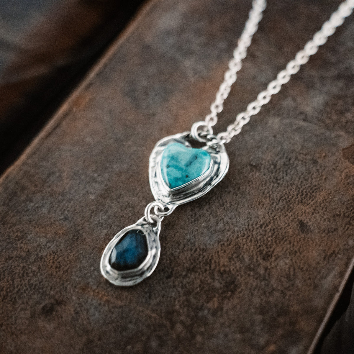 Make a Wish Turquoise Labradorite Necklace