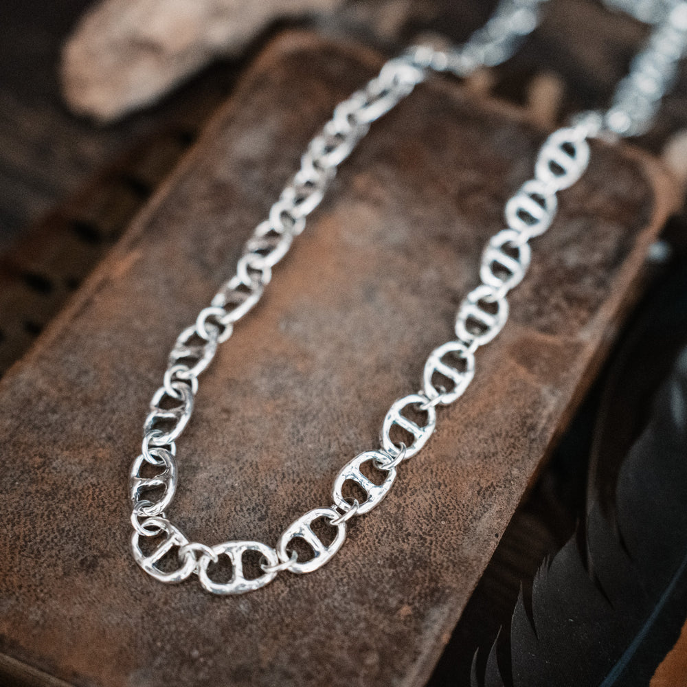 Silver Gold Dipped Silver Chunky Chain main image 0
