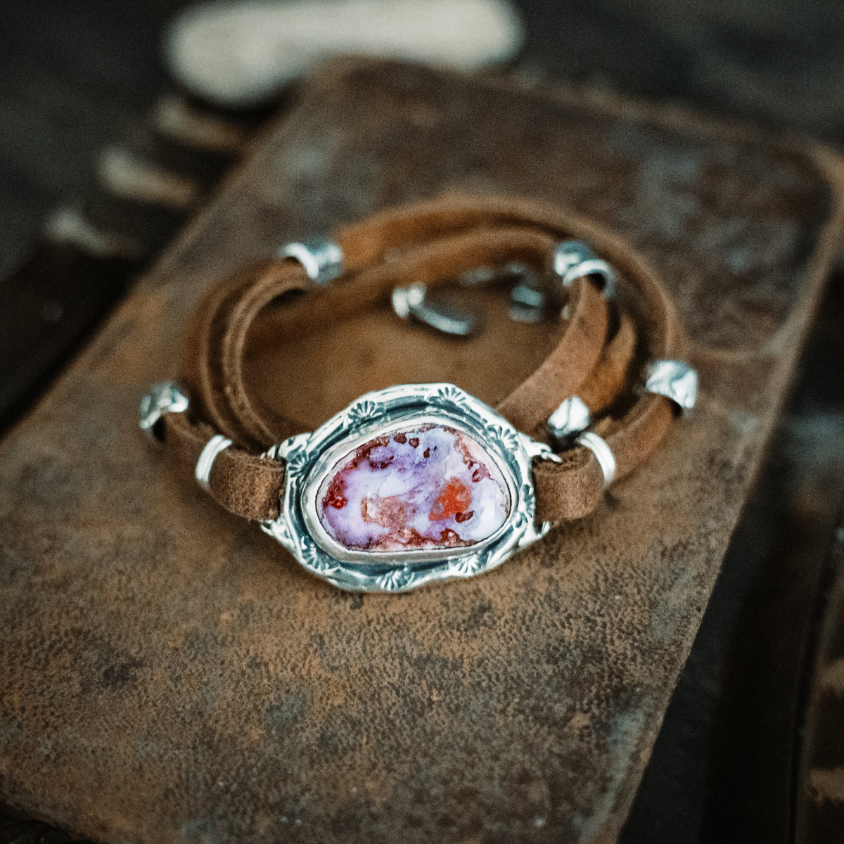 Night Sky Cantera Opal Wrap Bracelet