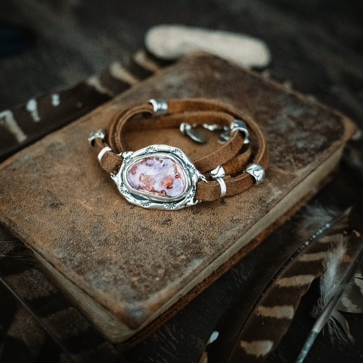 Night Sky Cantera Opal Wrap Bracelet